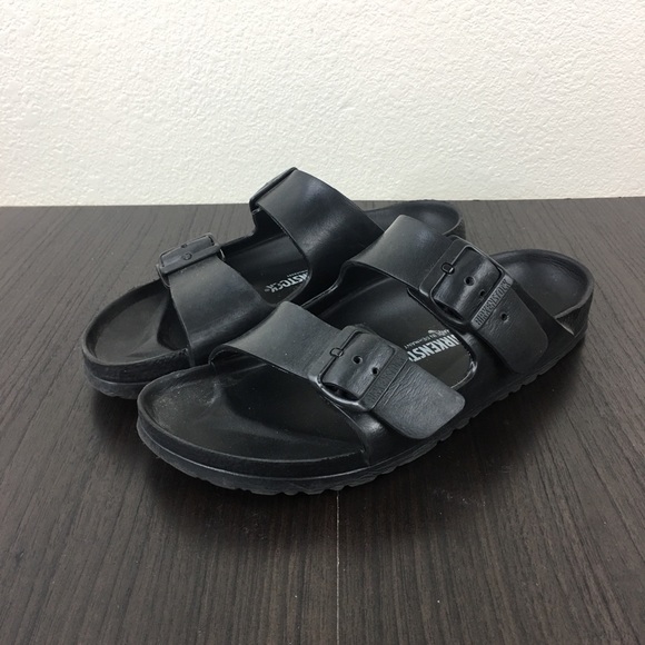 birkenstock all black rubber